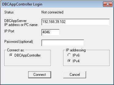 DBCAppController - login